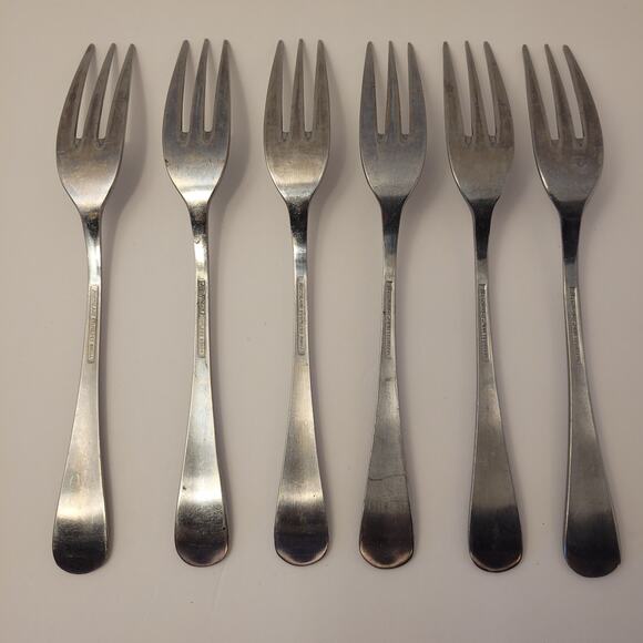 Northland Stainless Flatware Set Of 6 Forks 3-Prong Satin Korea Pre-Owned - Picture 2 of 14
